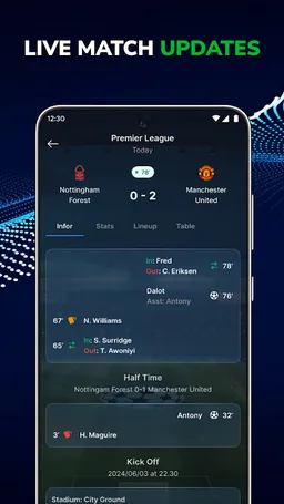 Live Score: Match Updates screenshot 1
