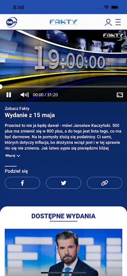 Fakty TVN screenshot 2