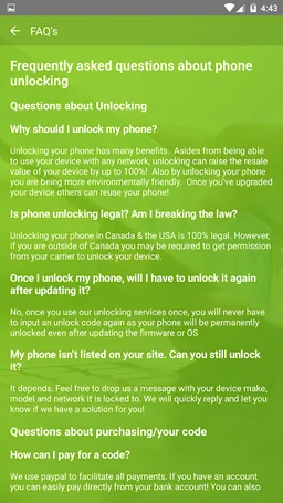 Factory IMEI Unlock Phone Spain Vodafone Network screenshot 3