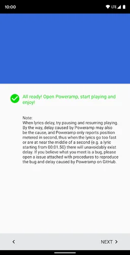 Poweramp LRC Plugin - Synced lyrics for Poweramp screenshot 1
