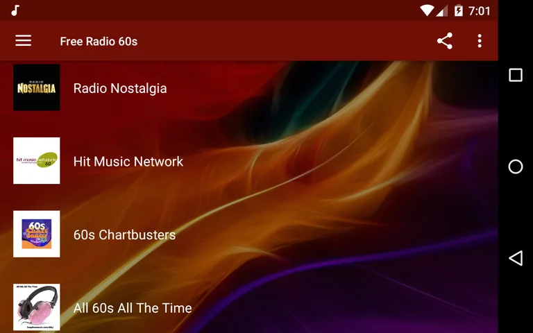 Free Radio 60s screenshot 2