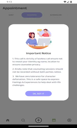 Faceless Counselling screenshot 7