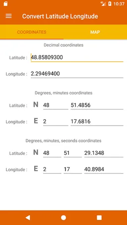 Latitude Longitude Convert screenshot 1