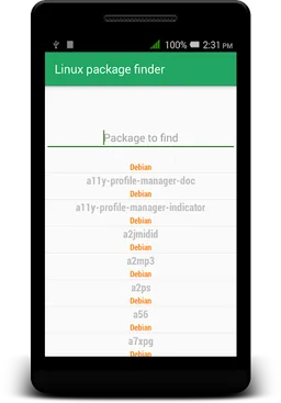 Linux Package Finder screenshot 1
