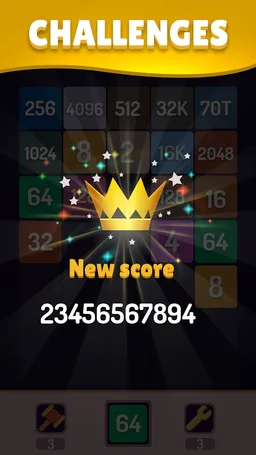 Merge Number : 2048 Puzzle Gam screenshot 4