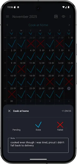 Goal & Habit Tracker Calendar screenshot 6