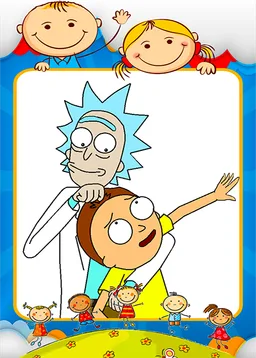 Coloring Rick And Morty Games screenshot 2