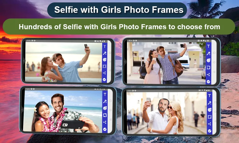 Girls Selfie Frame Editor screenshot 6
