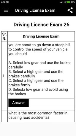 Driving License Exam screenshot 3