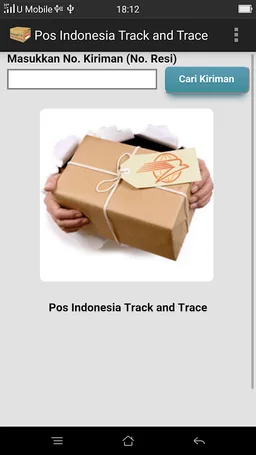 Pos Indonesia Track and Trace screenshot 1