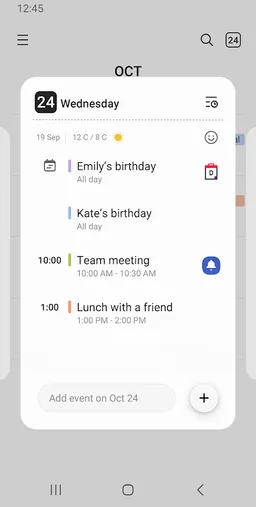 Samsung Calendar screenshot 4