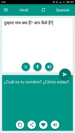 Hindi-Spanish Translator screenshot 2
