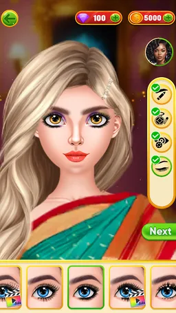 Indian Wedding Dress up Makeup screenshot 6