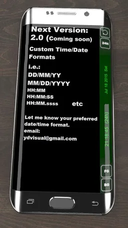 S6 Edge Clock HD screenshot 6