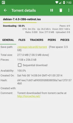 tTorrent Lite - Torrent Client screenshot 7