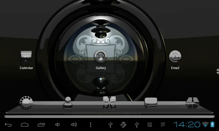 Next Launcher Theme g. silver screenshot 10