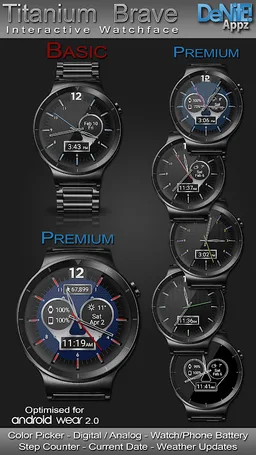 Titanium Brave HD WatchFace Wi screenshot 15
