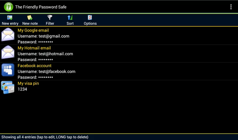 Friendly Password Safe screenshot 9