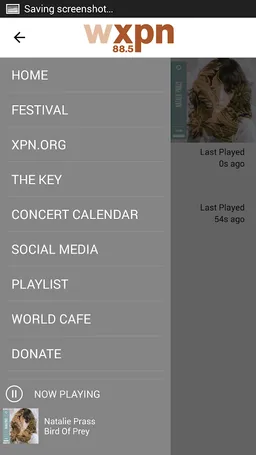 WXPN screenshot 2