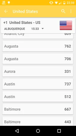 Phone Codes of the World screenshot 2