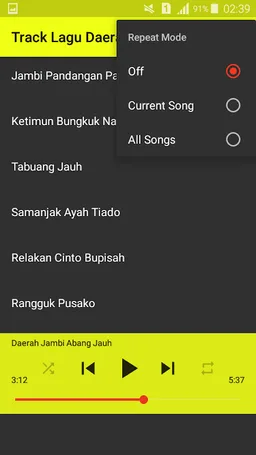 Lagu Daerah Jambi Ofline screenshot 2