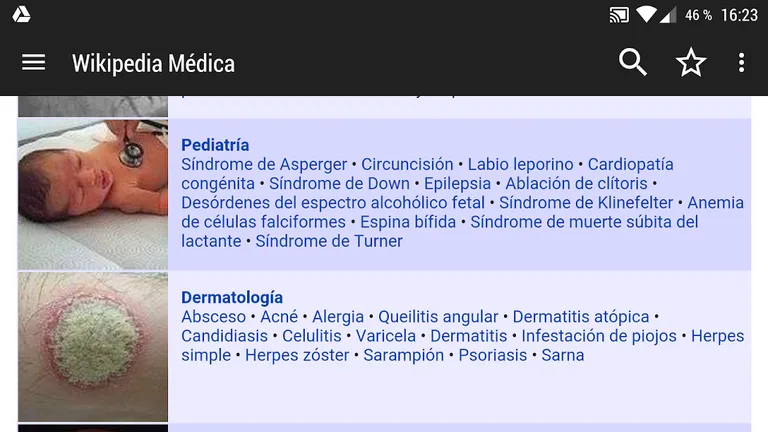 WikiMed - Wikipedia Médica Offline screenshot 4