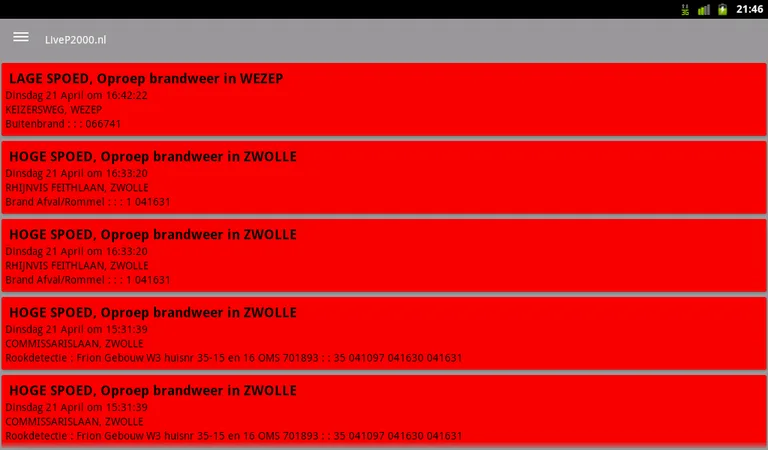 LiveP2000.nl - Free Meldingen screenshot 13