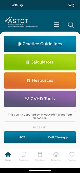 ASTCT Practice Guidelines screenshot 1