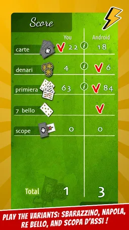 Scopa (Broom) - Card Game screenshot 6