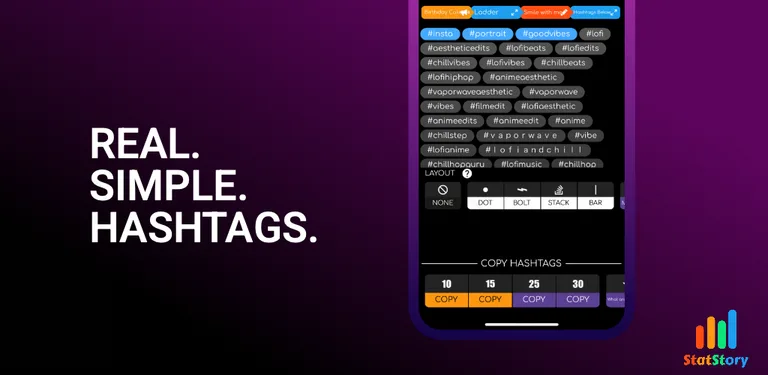 Statstory Live Hashtags & Tags cover image