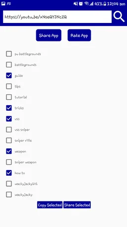 YouVideo Tags screenshot 1