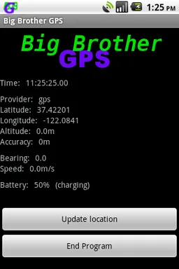 Big Brother GPS screenshot 1