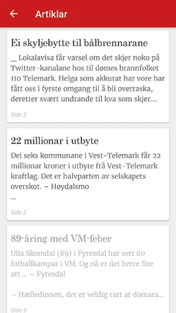 Vest-Telemark blad eAvis screenshot 8