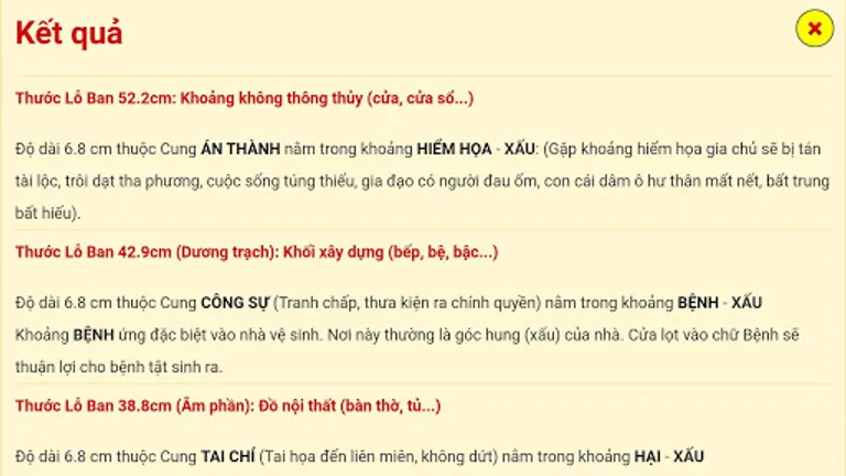 Thước Lỗ Ban - Phong thủy nhà cửa screenshot 2