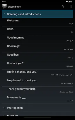 Libyan Basic Phrases screenshot 10