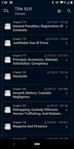 Florida Statutes (FL Code) screenshot 1