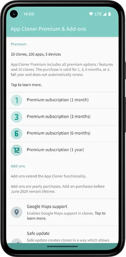 App Cloner Premium & Add-ons screenshot 1