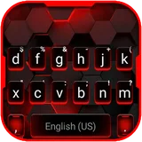 Red Tech 2 Keyboard Background icon