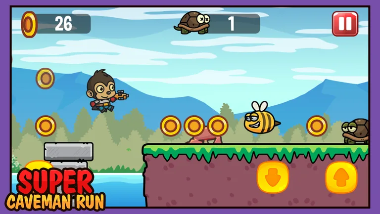 Adventure Caveman Run screenshot 4