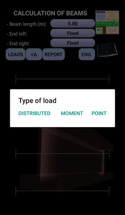 Beam calculator screenshot 1