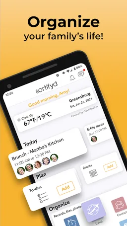 Sortifyd: Family Organizer, Shared List & Calendar screenshot 3
