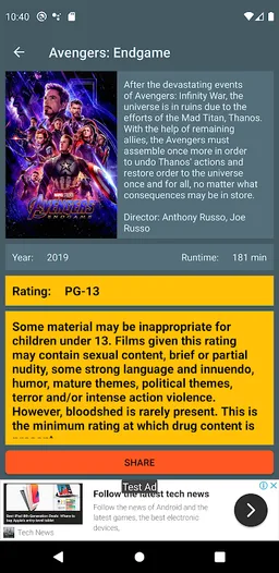 Movie Patrol screenshot 1