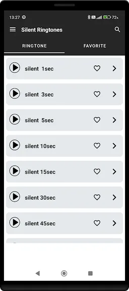 Silent Ringtones screenshot 1