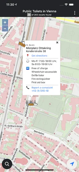 Public Toilets in Vienna screenshot 17