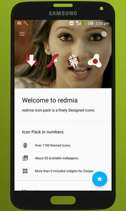 RedMia - icon pack screenshot 1