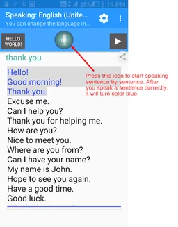 Languages pronunciation screenshot 2