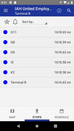 IAH United Employee Shuttle screenshot 4