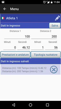 Swim Evaluation screenshot 1