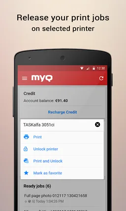 MyQ Mobile Printing screenshot 4