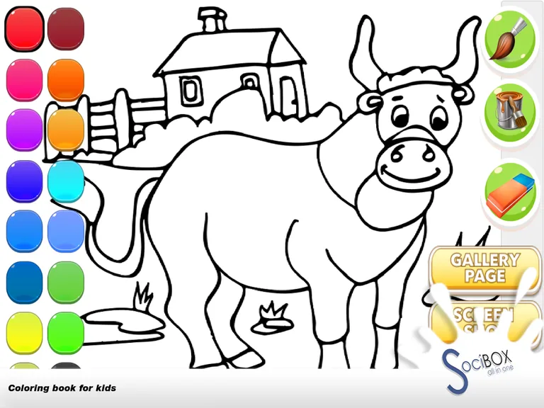 Coloring Book For Kids - Cow screenshot 14